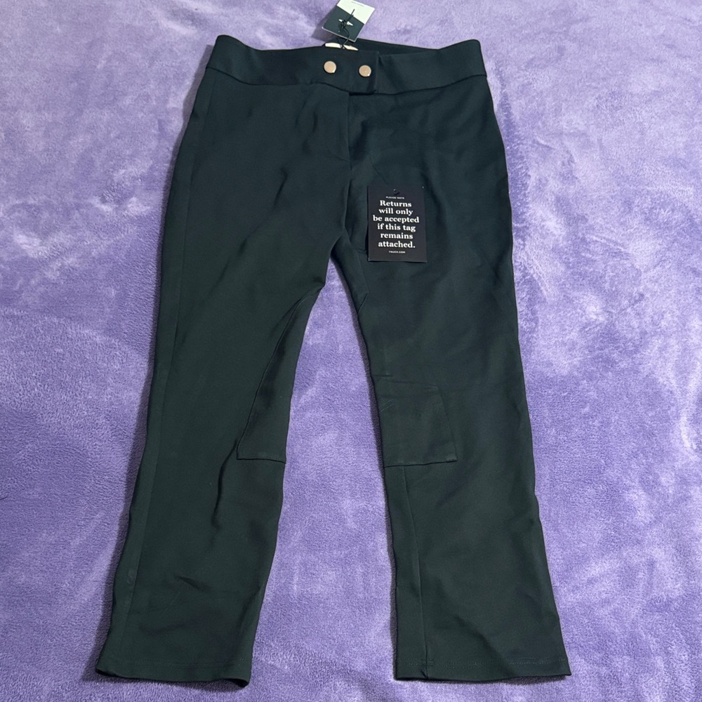 Tuckernuck Women's Bridwell Riding Pants Size L Ponte Forest Green